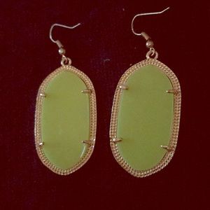 Neon yellow earrings